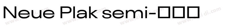 Neue Plak semi字体转换